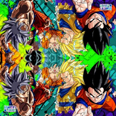2020 April Goku Collage 2-Player Cloth Sample