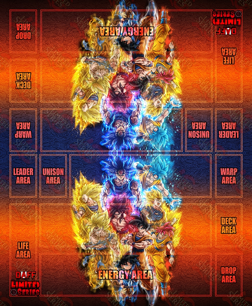 2021 Jan Daffduff-Goku Collage 2-Player Rubber with ZONES Sample