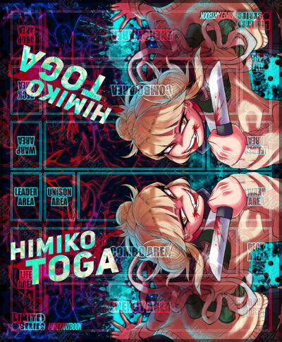 2021 Mikeyartbook-Himiko Toga 2-Player Rubber with zones Sample