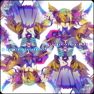 2022 Oct NateaSora LovelyAngemon 2Player Cloth Sample Zones Digimon