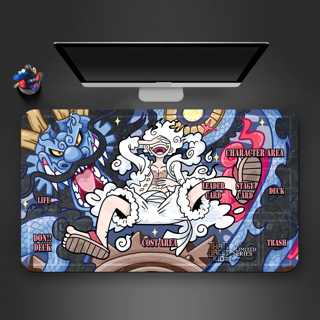 One Piece TCG Luffy Gear 5 Anime Playmat 