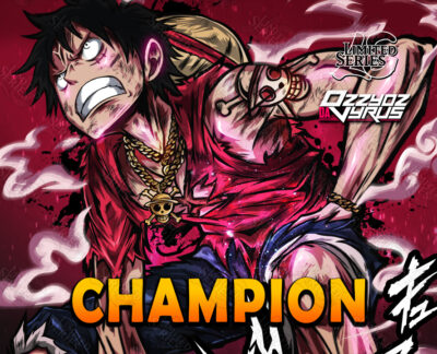 2022 Sept OzzyOzDaVryus Luffy04 Cardstock Trophy 10.5x8.5