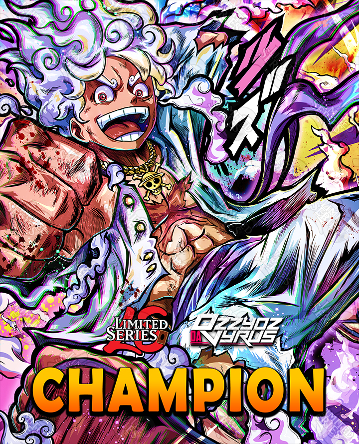 2024 July Ozzyozdavyrus Gear5Luffy Cardstock Trophy 8x10